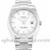 Unisex Rolex Oyster Perpetual Date 115234 34 MM Case Automatic Movement White Dial