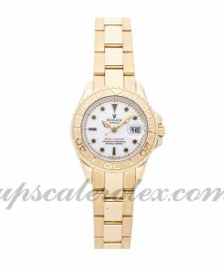 Ladies Rolex Yacht-master 69628 29mm Case Mechanical (Automatic) Movement White Dial