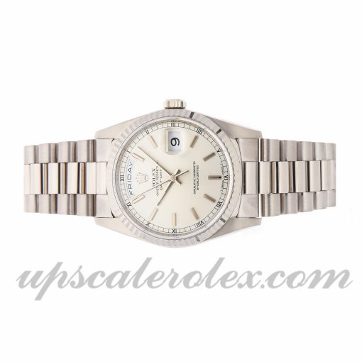 Fake Watches For Sale Rolex Day-date 18239 36mm Silver Dial